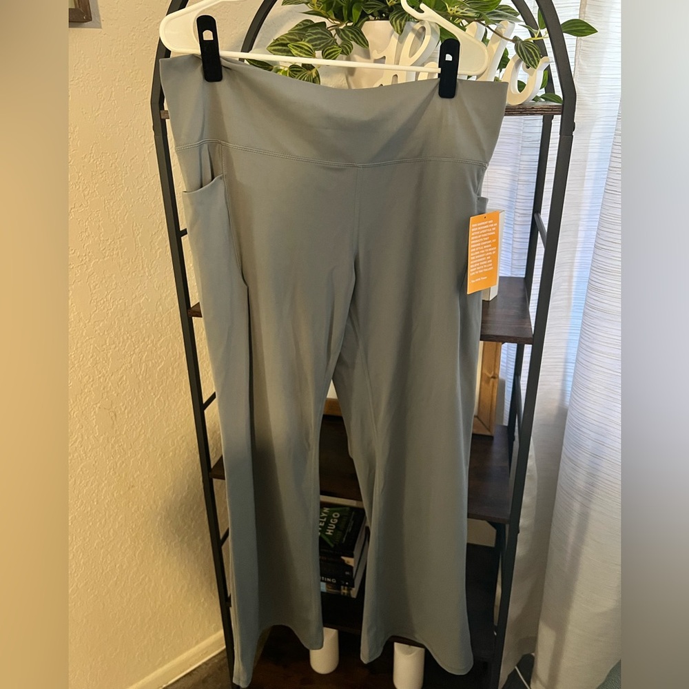 Avia Women's Wide Leg Gray Pants